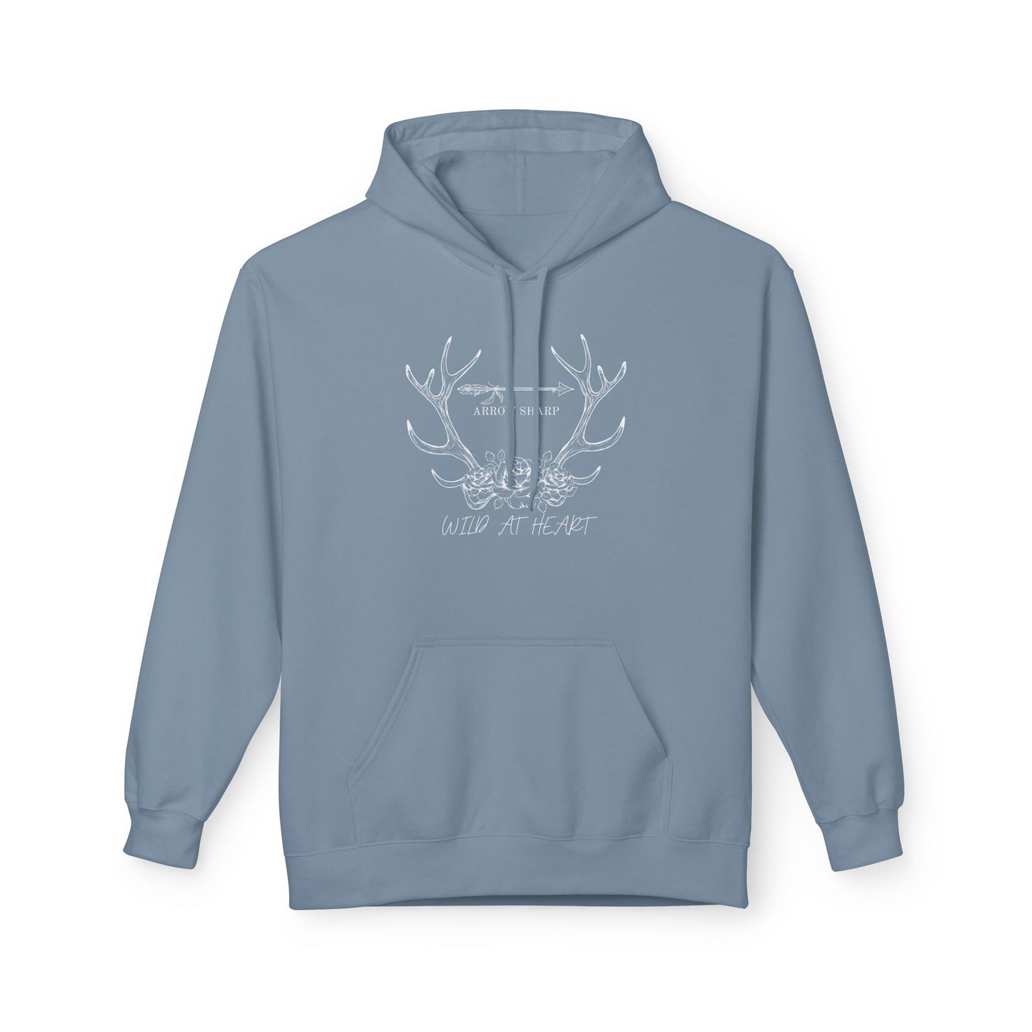 Wild at Heart Fleece Hoodie - Cozy Unisex Pullover for Outdoor Lovers, Perfect for Gifts, Camping, Wilderness Adventures, & Everyday Comfort