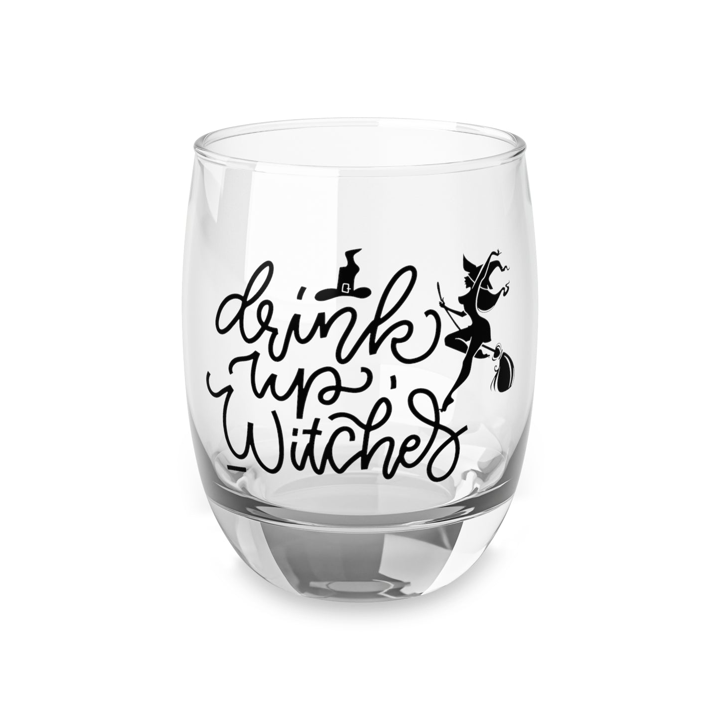 Whimsical Whiskey Glass, Halloween Gift, Drink Up Witches, Party Favor, Witch Themed Glass, Personalized Barware, Home Decor