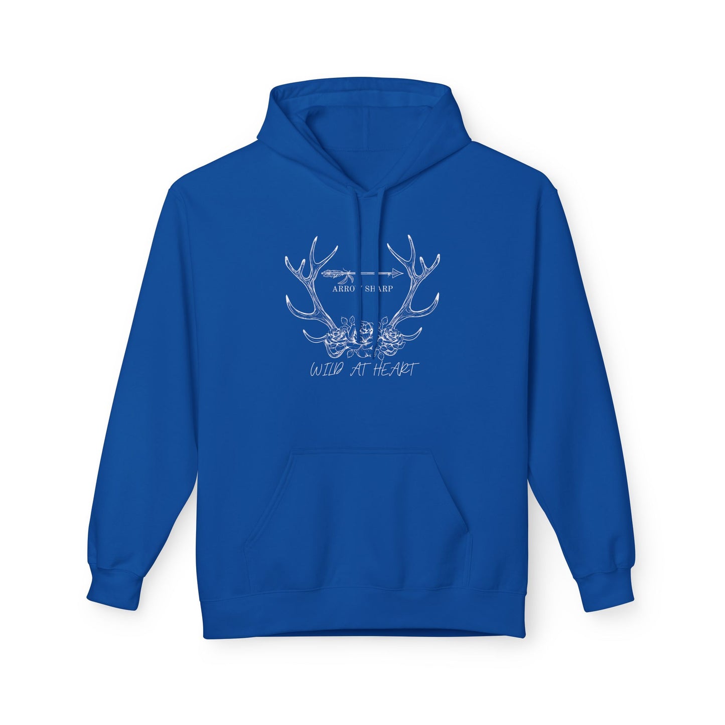 Wild at Heart Fleece Hoodie - Cozy Unisex Pullover for Outdoor Lovers, Perfect for Gifts, Camping, Wilderness Adventures, & Everyday Comfort