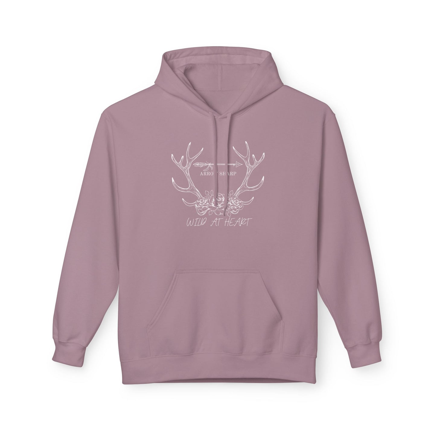 Wild at Heart Fleece Hoodie - Cozy Unisex Pullover for Outdoor Lovers, Perfect for Gifts, Camping, Wilderness Adventures, & Everyday Comfort