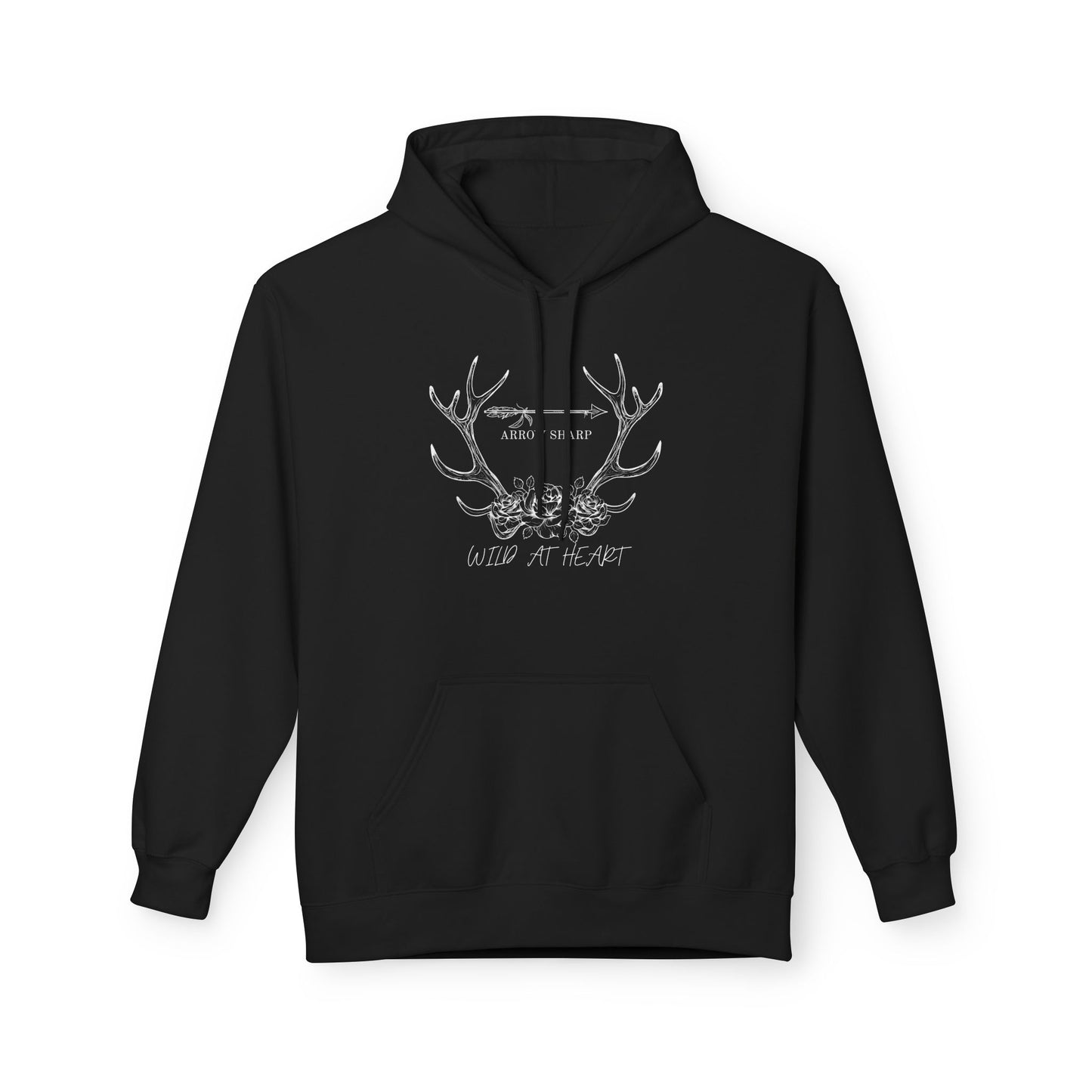 Wild at Heart Fleece Hoodie - Cozy Unisex Pullover for Outdoor Lovers, Perfect for Gifts, Camping, Wilderness Adventures, & Everyday Comfort